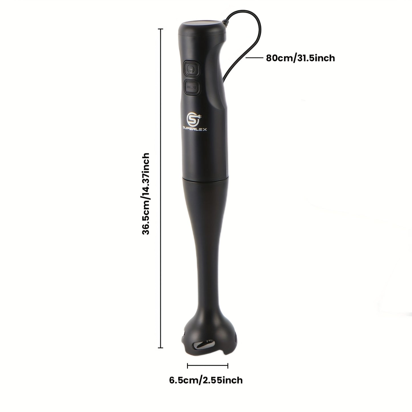 Corded Stick Blender 350W with SUS301 Stainless Steel Blade, 2-Speed Mixer, Heavy-Duty Blending for Soups, Baby Food, Smoothies - Plug (Compatible with 220-240) - Ideal for & Small Appliances