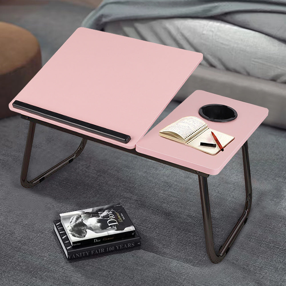 Adjustable Tilting Laptop Desk Sofa Bed Writing Notebook Computer Desk Breakfast Tray Folding Portable Table