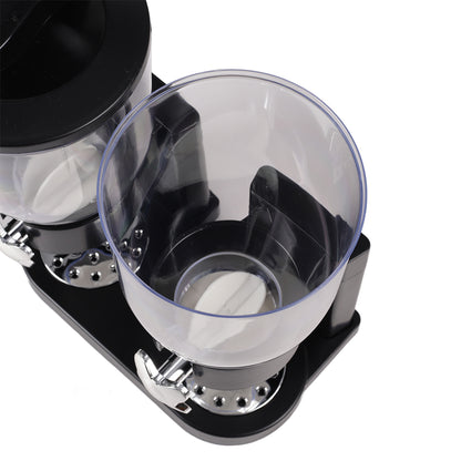 4L Large Capacity Double Cereal Dispenser - Airtight Dry Food Storage Canister for Breakfast Cereal/Snacks/Candy, Space-Saving Kitchen Organizer (29×16×35cm, Black)