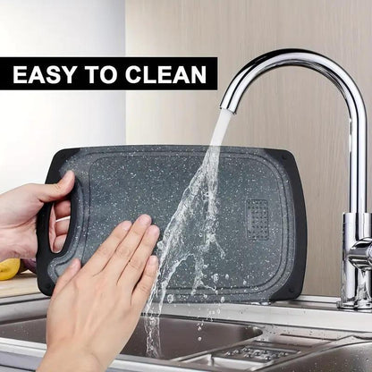 3Pcs Cutting Board, Plastic 3-Piece Set, Thick Chopping Boards for Meat, Vegetables, Fruits, with Easy-Grip Handles, Dishwasher Safe.