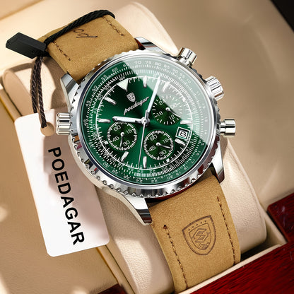 Men'S Sports College Watch with Calendar, Chronograph, Luminous, Waterproof, Quartz Display.