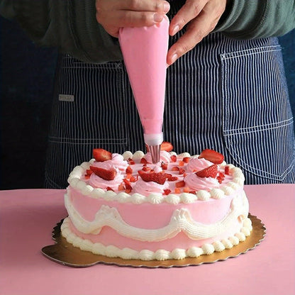 200pcs Set Including a Cake Turntable, Piping Tips, Piping Bags, Cake Decorations, Nozzles, Cupcakes, Baking Tray Decorations, Baking Tools, And Kitchen Gadgets for Cream And Cookies.