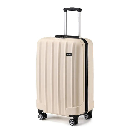Kono Lightweight ABS Hardshell Trolley Case with 4 Rolls and Combination Lock, hand luggage Size (3 sizes available)