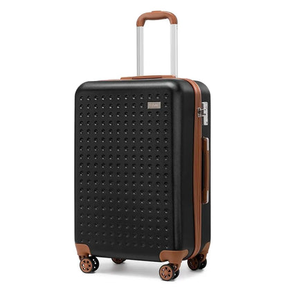 M/L/XL Kono Hard Case 100% ABS Travel Luggage with 8 Spinner Wheels TSA Lock Trolley Suitcase for hand luggage and Travel
