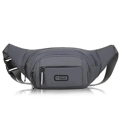 Men Canvas Fit Waistpack Mobile Fanny Waist Packs Men's Sports Outdoor Leisure Running Anti Theft Ultra Thin Invisible Waist Bag