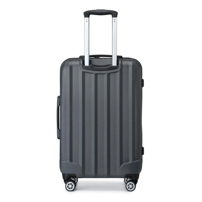 Kono Lightweight ABS Hardshell Trolley Case with 4 Rolls and Combination Lock, hand luggage Size (3 sizes available)