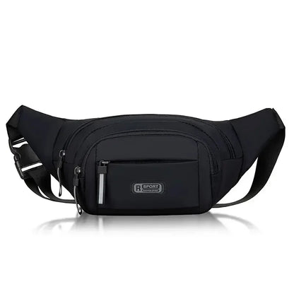 Men Canvas Fit Waistpack Mobile Fanny Waist Packs Men's Sports Outdoor Leisure Running Anti Theft Ultra Thin Invisible Waist Bag