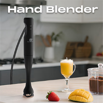 Corded Stick Blender 350W with SUS301 Stainless Steel Blade, 2-Speed Mixer, Heavy-Duty Blending for Soups, Baby Food, Smoothies - Plug (Compatible with 220-240) - Ideal for & Small Appliances