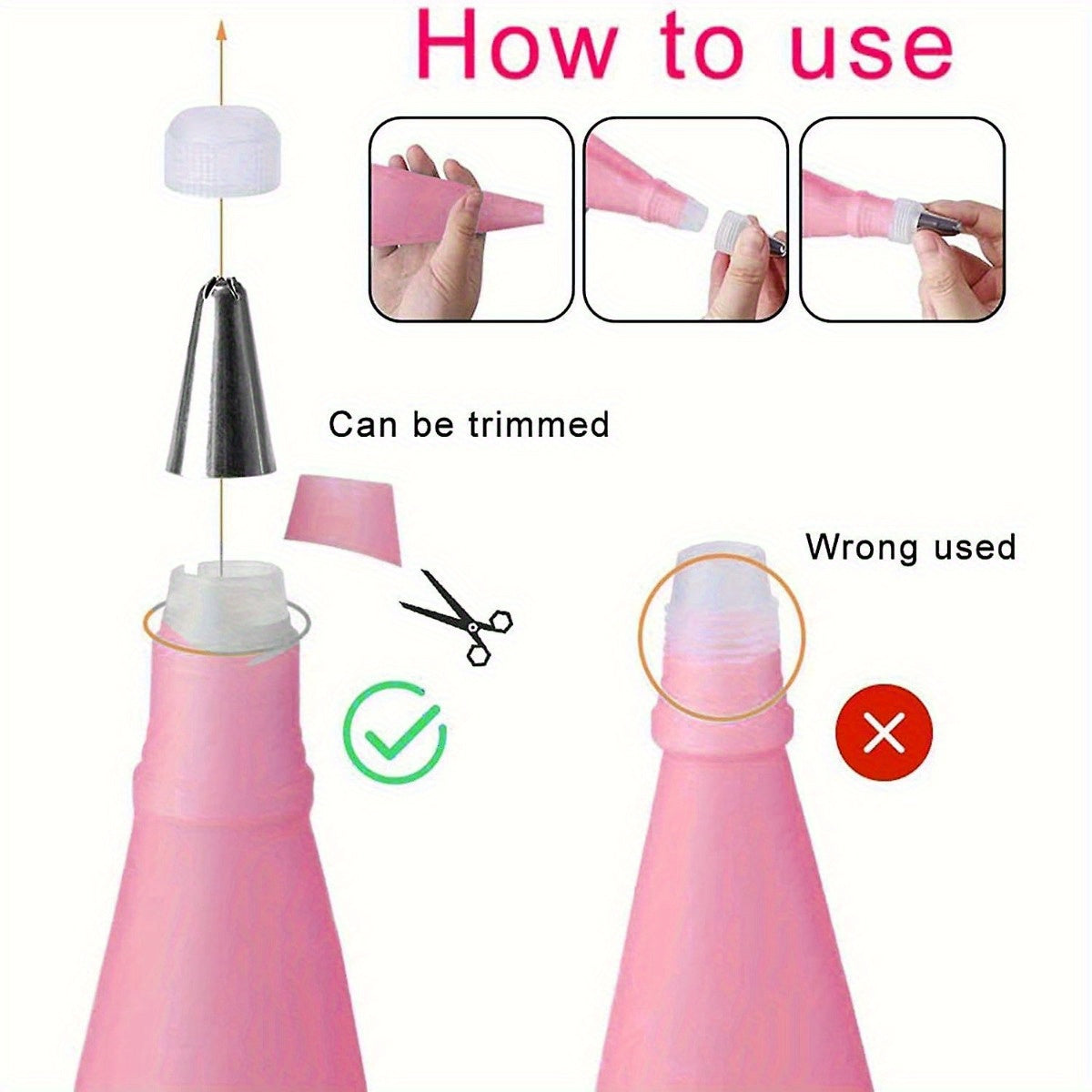 200pcs Set Including a Cake Turntable, Piping Tips, Piping Bags, Cake Decorations, Nozzles, Cupcakes, Baking Tray Decorations, Baking Tools, And Kitchen Gadgets for Cream And Cookies.