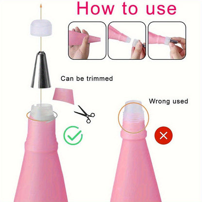 200pcs Set Including a Cake Turntable, Piping Tips, Piping Bags, Cake Decorations, Nozzles, Cupcakes, Baking Tray Decorations, Baking Tools, And Kitchen Gadgets for Cream And Cookies.