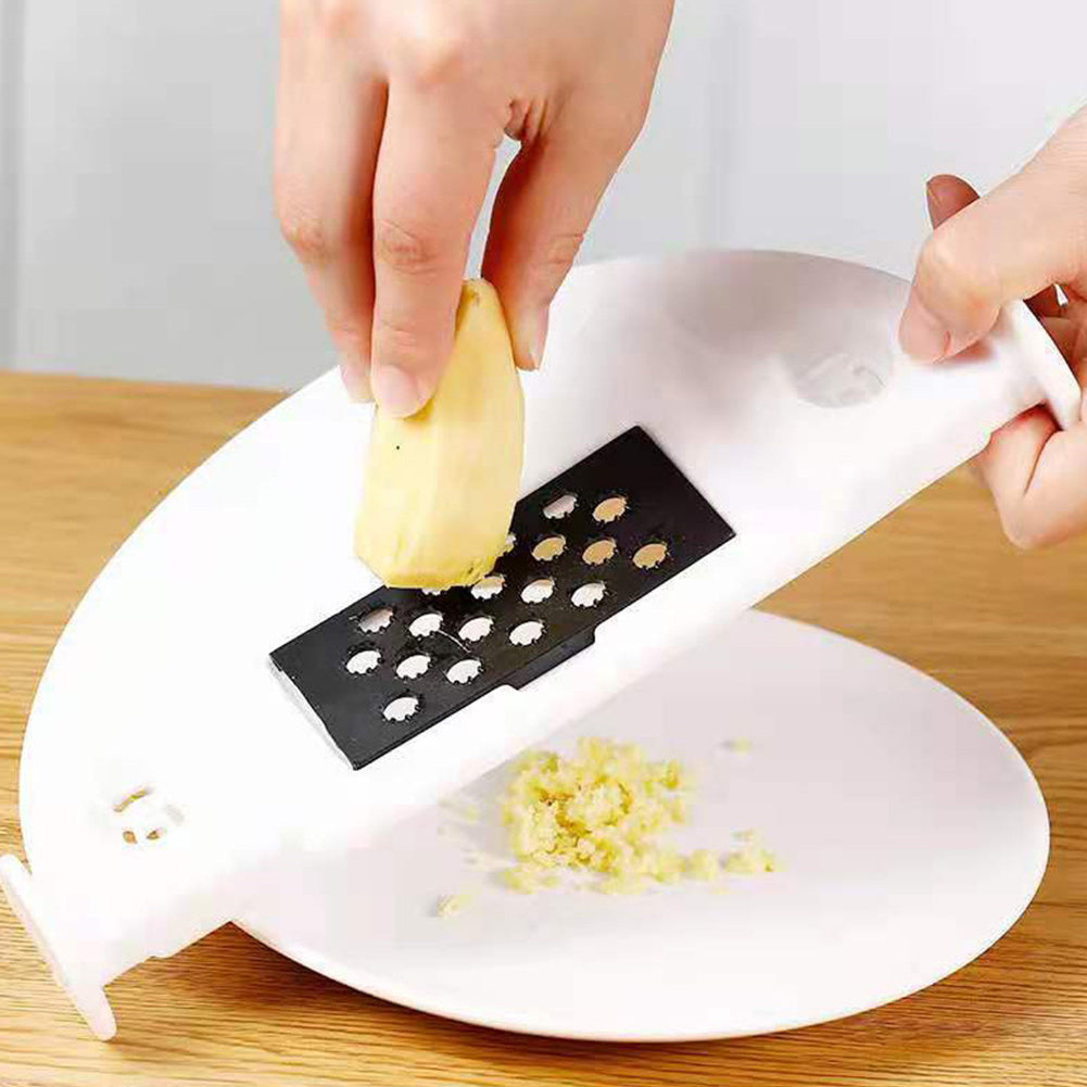 Multifunction 9-in-1 Slicer Dicer Food Chopper with Draining Basket for Salad, Carrot, Potato | Easy Storage Kitchen Gadgets (Large Capacity)