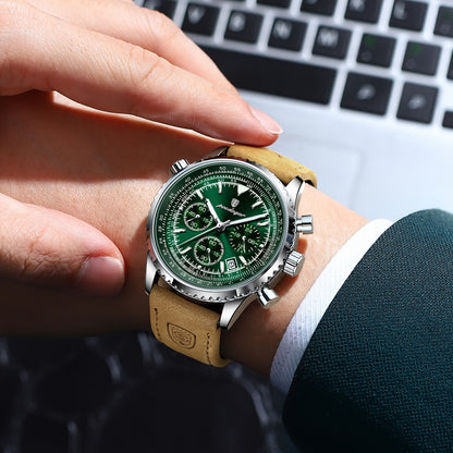 Men'S Sports College Watch with Calendar, Chronograph, Luminous, Waterproof, Quartz Display.
