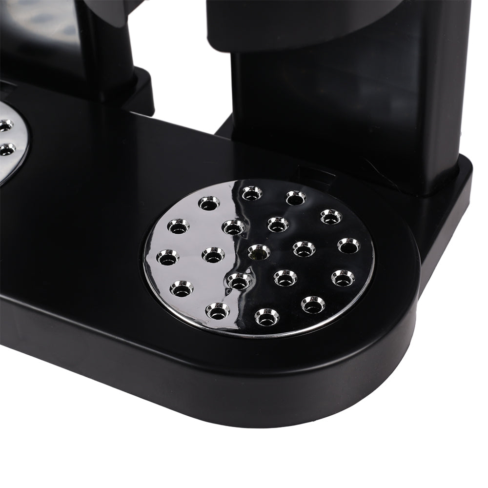 4L Large Capacity Double Cereal Dispenser - Airtight Dry Food Storage Canister for Breakfast Cereal/Snacks/Candy, Space-Saving Kitchen Organizer (29×16×35cm, Black)