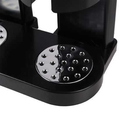 4L Large Capacity Double Cereal Dispenser - Airtight Dry Food Storage Canister for Breakfast Cereal/Snacks/Candy, Space-Saving Kitchen Organizer (29×16×35cm, Black)