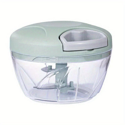 Manual Heavy-Duty Meat Mincer, Garlic Chopper & Onion Crusher - Heavy-Duty Plastic Hands- Rotating Masher Suitable for Meat, Garlic, Onion, Vegetable Chopping - Compact Kitchen Gadget for Meat Grinding & Crushing Tasks