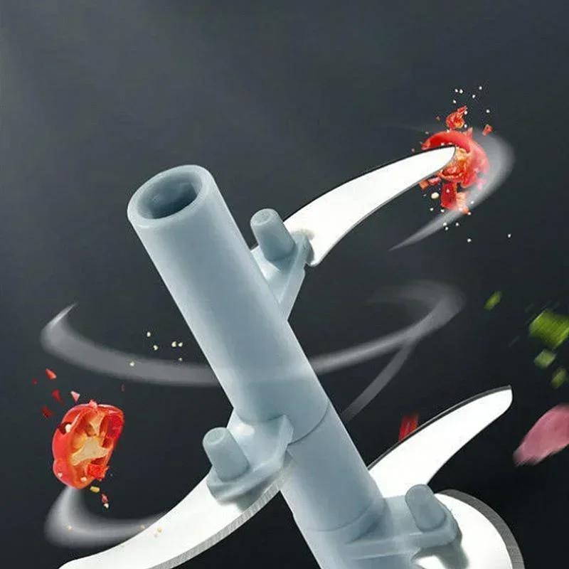 Manual Heavy-Duty Meat Mincer, Garlic Chopper & Onion Crusher - Heavy-Duty Plastic Hands- Rotating Masher Suitable for Meat, Garlic, Onion, Vegetable Chopping - Compact Kitchen Gadget for Meat Grinding & Crushing Tasks