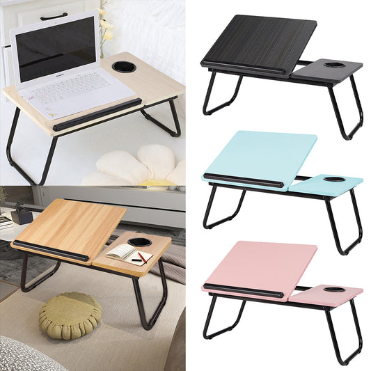 Adjustable Tilting Laptop Desk Sofa Bed Writing Notebook Computer Desk Breakfast Tray Folding Portable Table